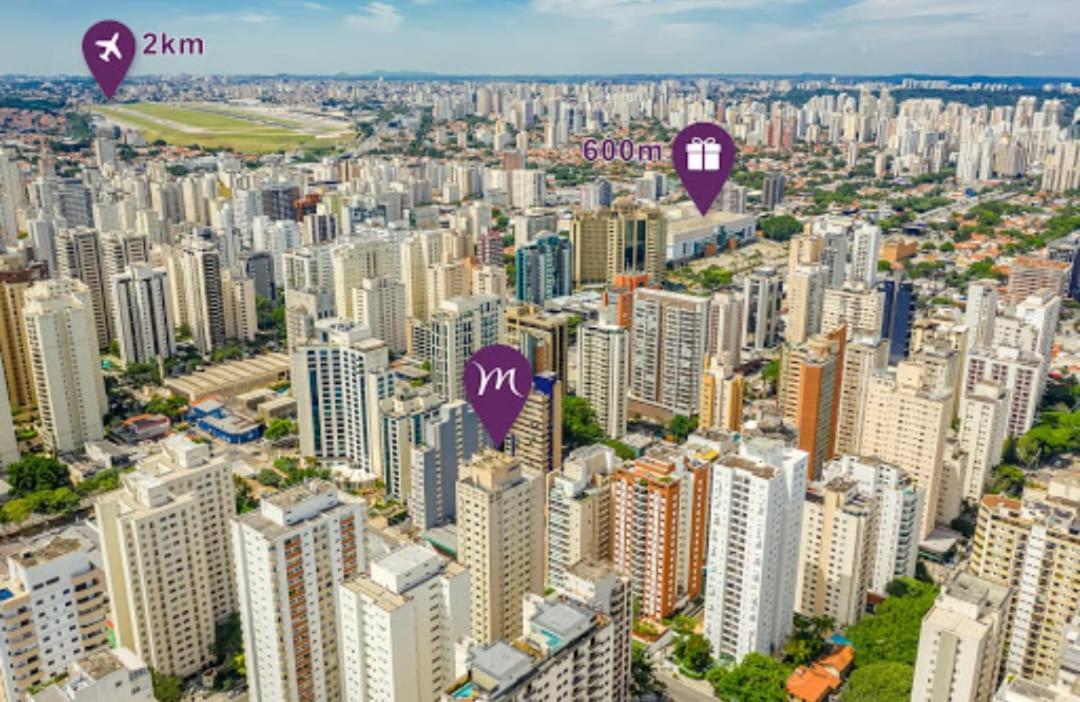 Hotel Em Moema - Flat Executivo Prox Ao Aeroporto E Shopping Ibirapuera 圣保罗 外观 照片